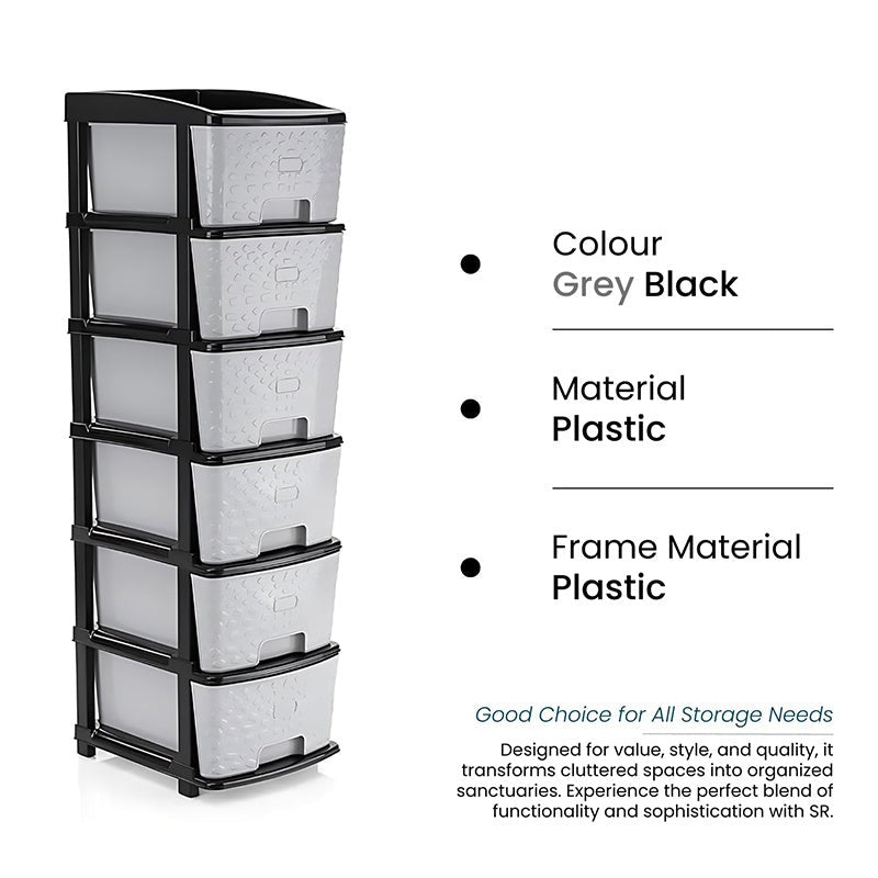 Stack Pro Storage Rack - Four-Tier Plastic