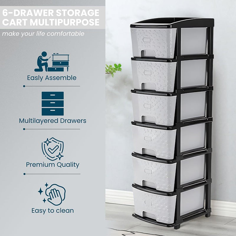 Stack Pro Storage Rack - Four-Tier Plastic